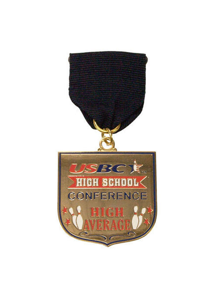 USBC High School Conference High Average Medallion - Front View