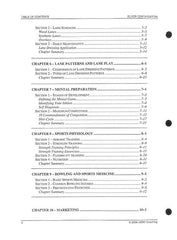 USBC Silver Manual - Table of Contents