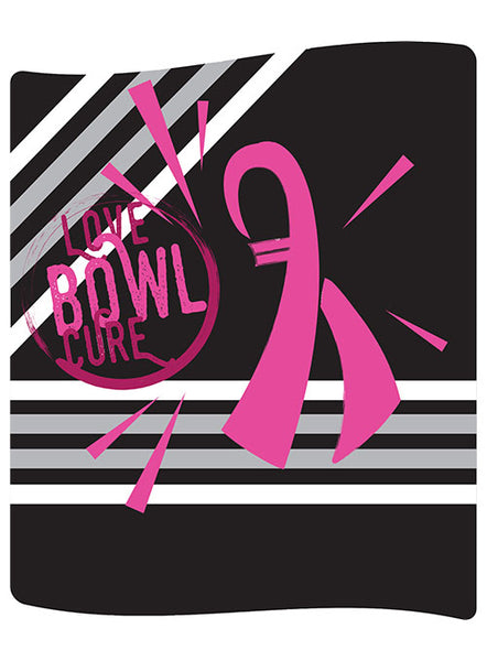 Bowl For the Cure® Love Bowl Cure Blanket in Black