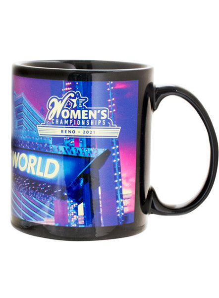 2021 Women's Championships Reno Mug in Black -  Front View