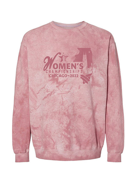 2022 Women's Championship Tie-Dye Sweatshirt in Clay - Front View