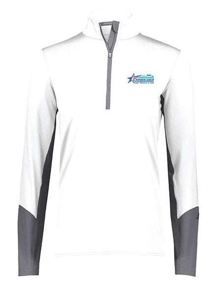 Ladies 2021 Junior Gold Pullover in White - Front View