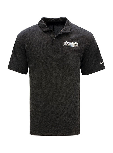 Junior Gold 2021 Indianapolis Nike Polo in Black and Grey - Front View