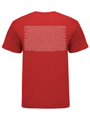 U12 Junior Gold 2021 Participant T-Shirt in Red - Back View