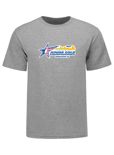 U20 2022 Junior Gold Participant T-Shirt in Sport Grey - Front View