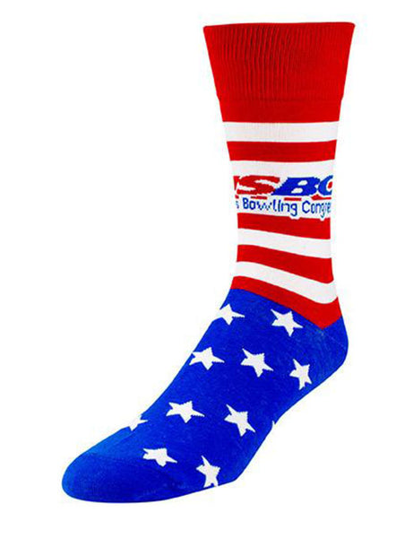USBC American Pride Socks in Red White and Blue - Right View