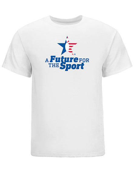 A Future for the Sport T-Shirt in White - Front View