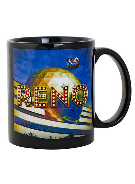 2020 Open Championships Reno Mug in Black - Front View
