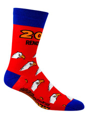 Red and Blue Open Championships 2020 Socks - Left View