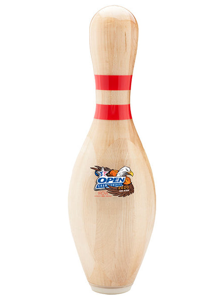 2020 Open Championships Maple Bowling Pin - Front View