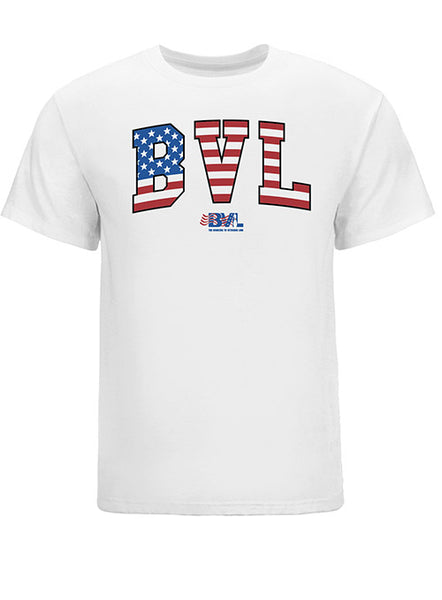 The Bowlers To Veterans Link T-Shirt in White - Front View